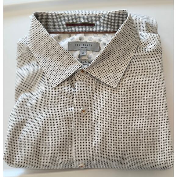 Ted Baker London Men’s Subik Slim Fit Sport Shirt  size 5 (XL) - Picture 3 of 14